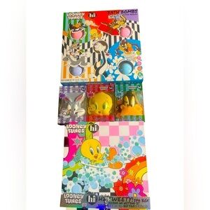 Hi Peach Layne & Looney Tunes Bath Set, Bath Bomb Set, & 3 Bath Bomb Bundle